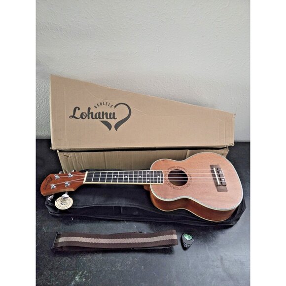 Lohanu LU-S Soprano Ukulele w/ Bag, Tuner, Picks, Strap & Box – Aquila Strings - Picture 1 of 10